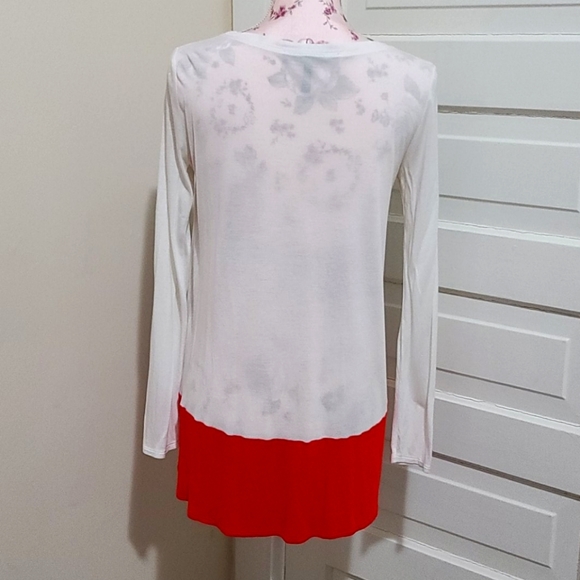 BCBG Lane High Low Colorblock top - Picture 4 of 7